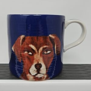 Art of Anthropologie Blue Dog Mug Coffee or Tea Cup Duke 15 Oz by Carole Akins